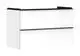 Hansgrohe-HG-Xelu-Q-Waschtischunterschrank-Weiss-Hochglanz-980-475-mit-2-Schubkaesten-fuer-Waschtisch-Mattschwarz-54031670 gallery number 1